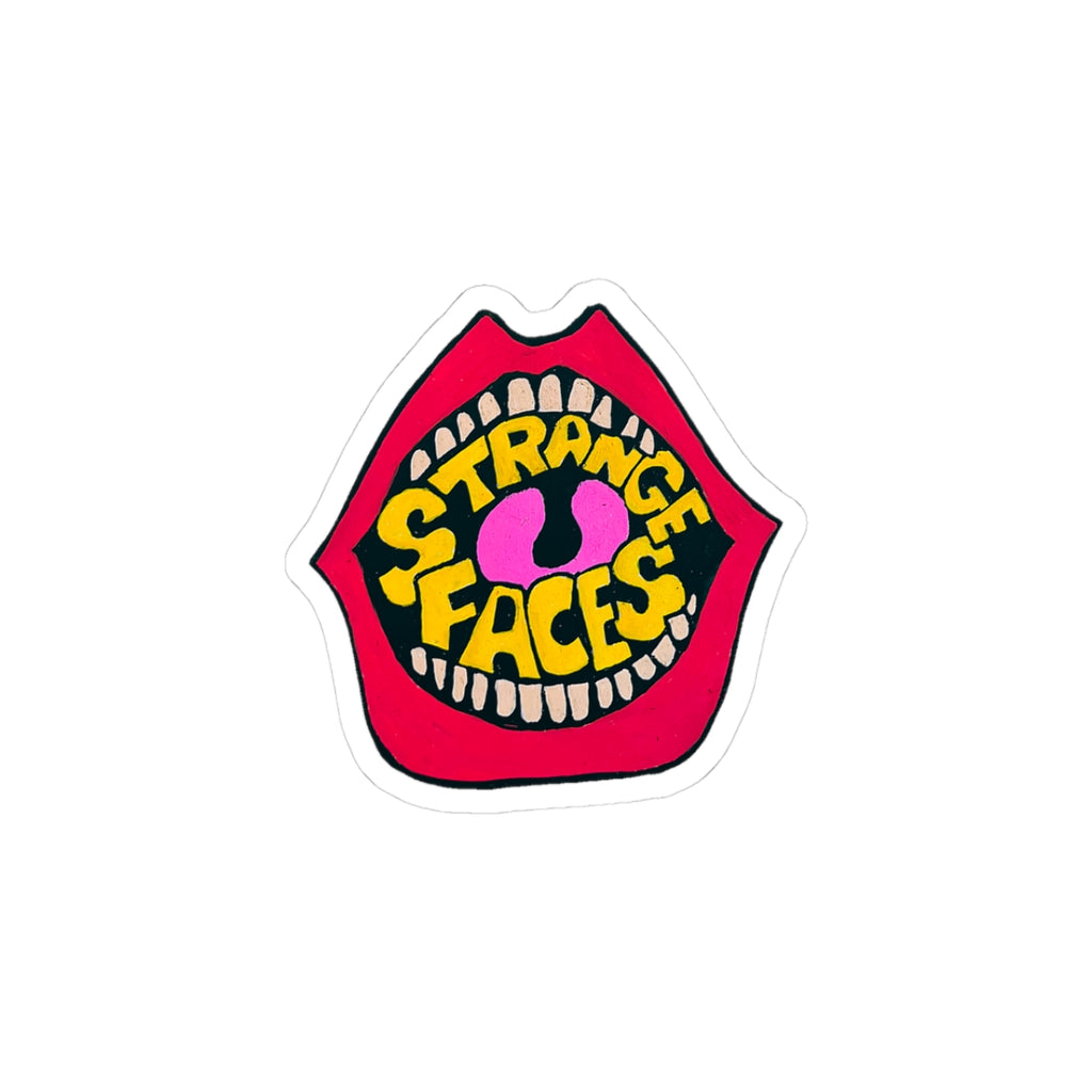 STRANGE FACES — KISS CUT STICKER