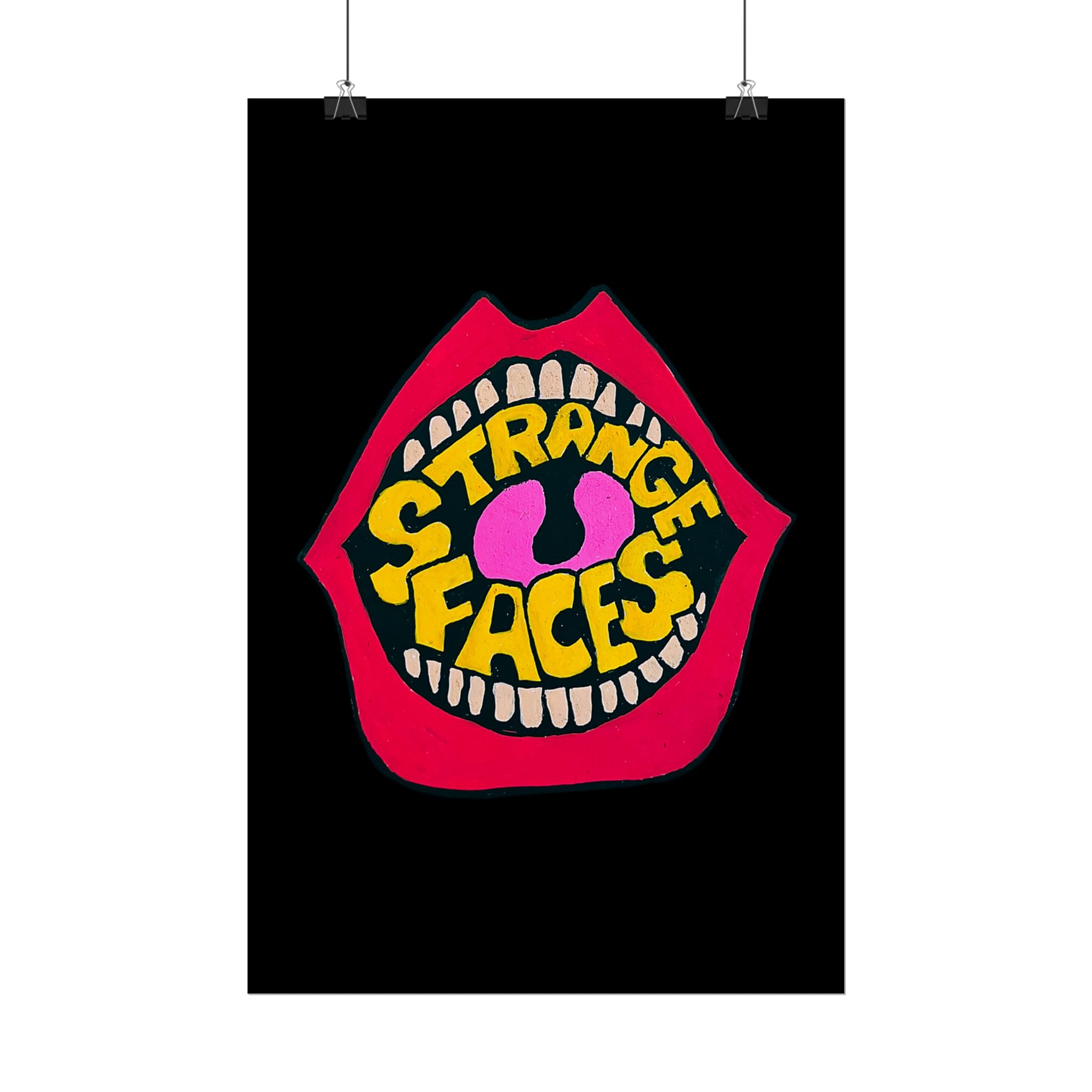 STRANGE FACES — LIPS POSTER